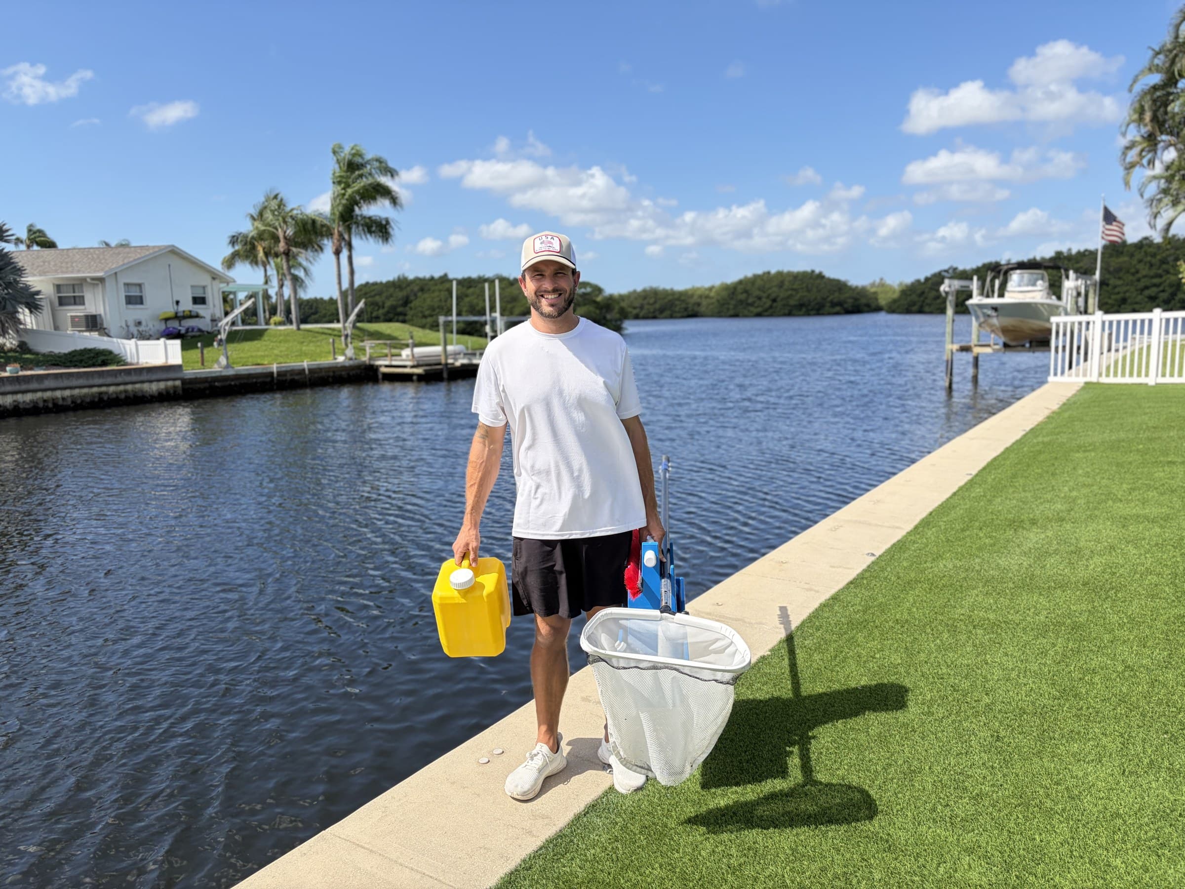 Desmond along the Tarpon Springs waterfront